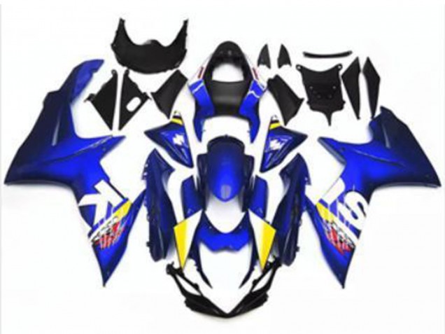 2011-2024 Suzuki GSXR 600/750 Motorcycle Fairing - Blue White Australia