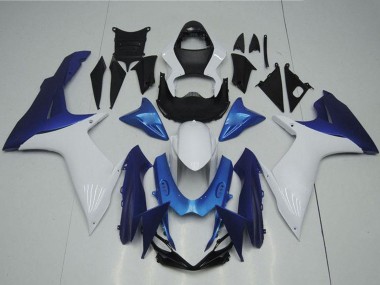 2011-2024 Suzuki GSXR 600/750 Motorcycle Fairings - White Light Blue Australia