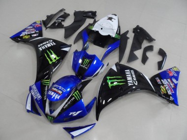 2012-2014 Yamaha YZF R1 Motorcycle Fairings - White Blue Glossy Black Green Graves Yamalube Monster Australia