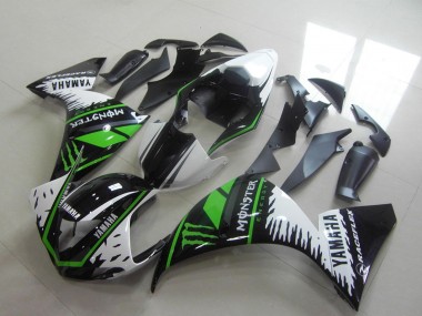 2012-2014 Yamaha YZF R1 Motorcycle Fairings - White Black Green Monster Australia