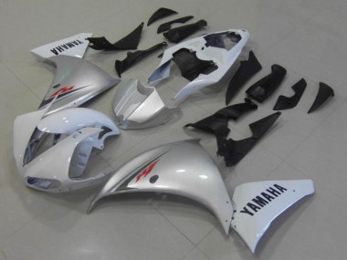2012-2014 Yamaha YZF R1 Motorcycle Fairings - White Silver Australia