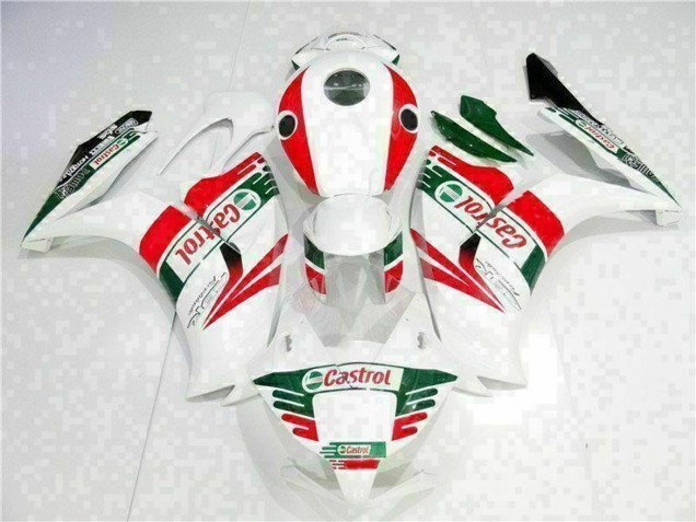 2012-2016 Honda CBR1000RR Motorcycle Fairing - White Red Green Castrol Australia