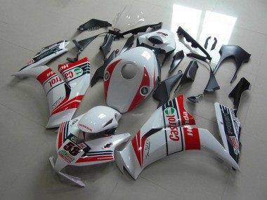 2012-2016 Honda CBR1000RR Motorcycle Fairings - White Red Green Castrol Australia