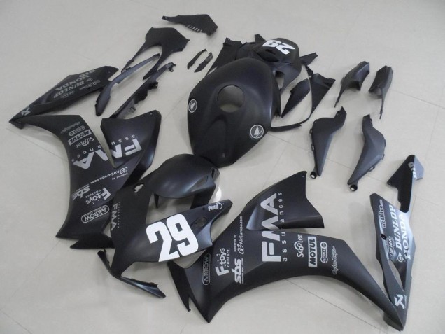 2012-2016 Honda CBR1000RR Motorcycle Fairings - Matte Black Fiaa 29 Australia