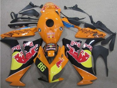 2012-2016 Honda CBR1000RR Motorcycle Fairings - Orange Yellow Glossy Black Red Bull 86 Australia