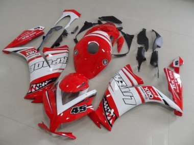 2012-2016 Honda CBR1000RR Motorcycle Fairings - White Red Liverpool 45 Australia