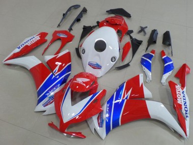 2012-2016 Honda CBR1000RR Motorcycle Fairings - White Red Blue TT Legends Australia