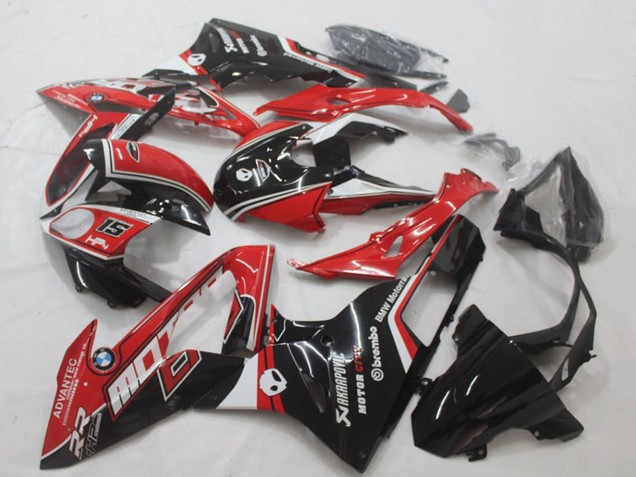2015-2016 BMW S1000RR Motorcycle Fairing - White Red Glossy Black Australia