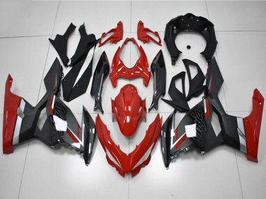 2018-2024 Kawasaki EX400 Motorcycle Fairings - Red Grey Black Australia