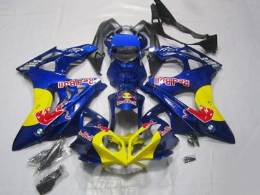 2009-2014 BMW S1000RR Motorcycle Fairings - Blue Yellow Red Bull Australia