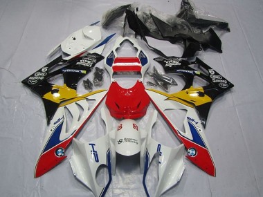 2009-2014 BMW S1000RR Motorcycle Fairings - White Red Yellow Blue Black HP Castrol Australia