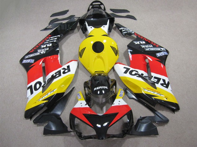 2004-2005 Honda CBR1000RR Motorcycle Fairing - Yellow White Red Glossy Black Repsol Australia