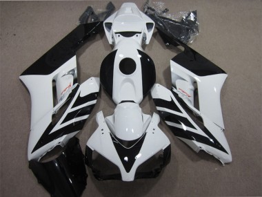 2004-2005 Honda CBR1000RR Motorcycle Fairing - White Glossy Black Stripe Australia
