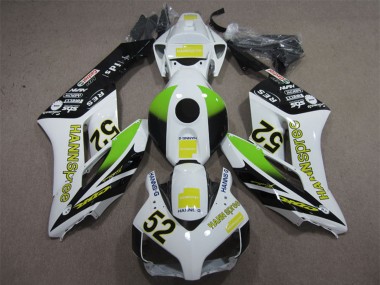2004-2005 Honda CBR1000RR Motorcycle Fairings - White Yellow Green Glossy Black Hannspree 52 Australia