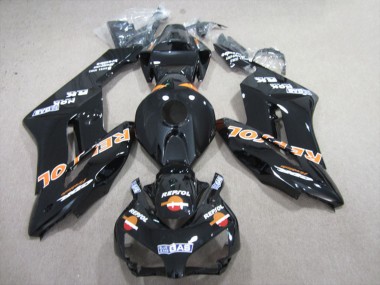 2004-2005 Honda CBR1000RR Motorcycle Fairings - Glossy Black Orange Repsol Australia