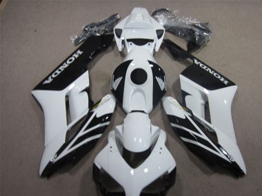 2004-2005 Honda CBR1000RR Motorcycle Fairings - White Glossy Black Stripe Australia