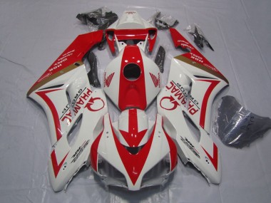 2004-2005 Honda CBR1000RR Motorcycle Fairings - White Red Pramac Australia