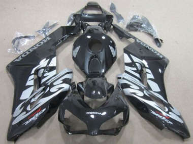 2004-2005 Honda CBR1000RR Motorcycle Fairings - Glossy Black Silver Australia