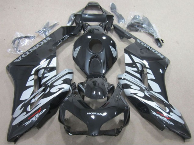 2004-2005 Honda CBR1000RR Motorcycle Fairings - Glossy Black Silver Australia