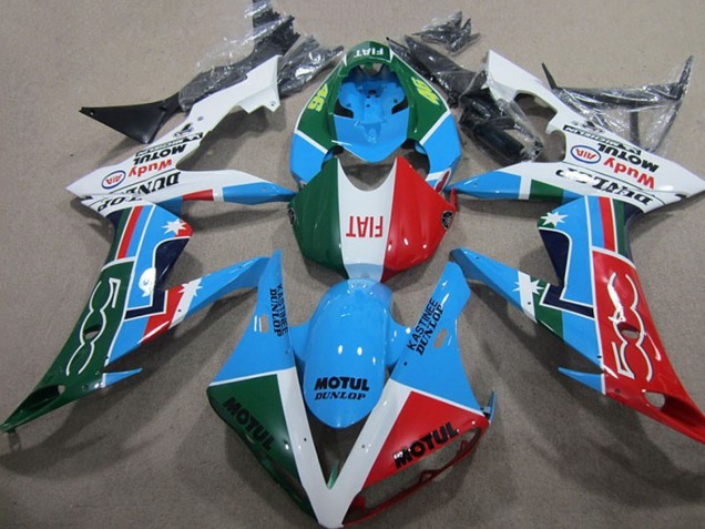 2004-2005 Honda CBR1000RR Motorcycle Fairings - White Blue Red Green Motul Australia