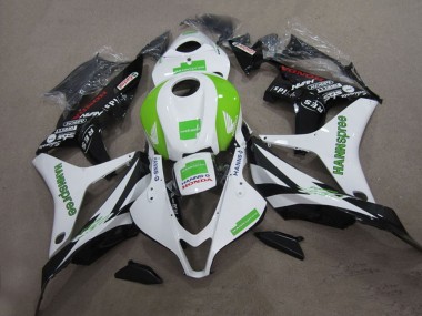 2004-2005 Honda CBR1000RR Motorcycle Fairings - White Green Glossy Black Hannspree Australia