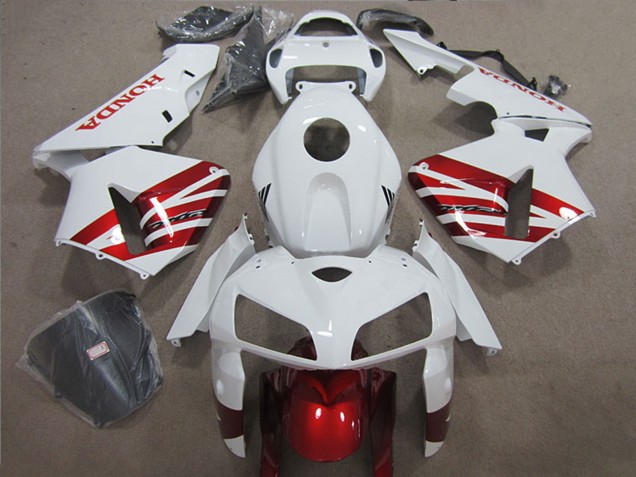 2004-2005 Honda CBR1000RR Motorcycle Fairing - White Red Black Australia