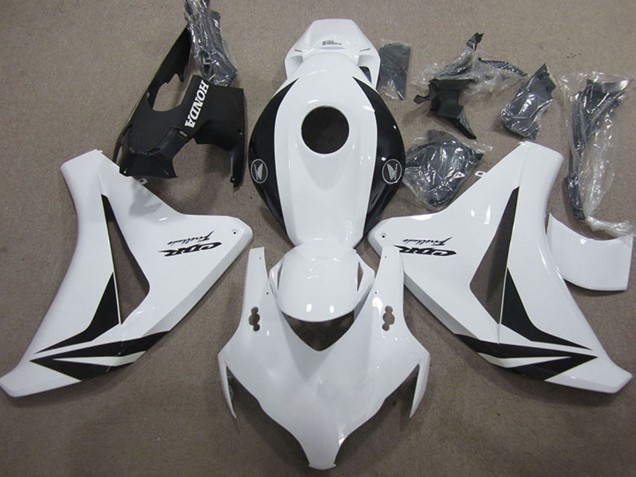 2008-2011 Honda CBR1000RR Motorcycle Fairings - White Glossy Black Fireblade Australia