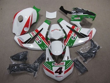2008-2011 Honda CBR1000RR Motorcycle Fairings - White Red Green Castrol 4 Australia