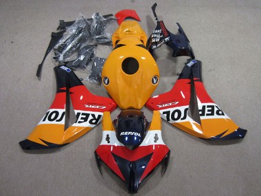 2008-2011 Honda CBR1000RR Motorcycle Fairings Kits - Orange White Red Glossy Black Repsol Australia