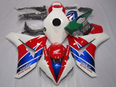 2008-2011 Honda CBR1000RR Motorcycle Fairings - White Red Blue Racing Australia