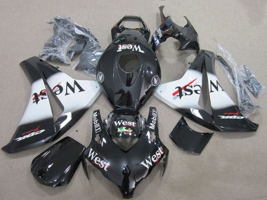 2008-2011 Honda CBR1000RR Motorcycle Fairings - Glossy Black White West Australia