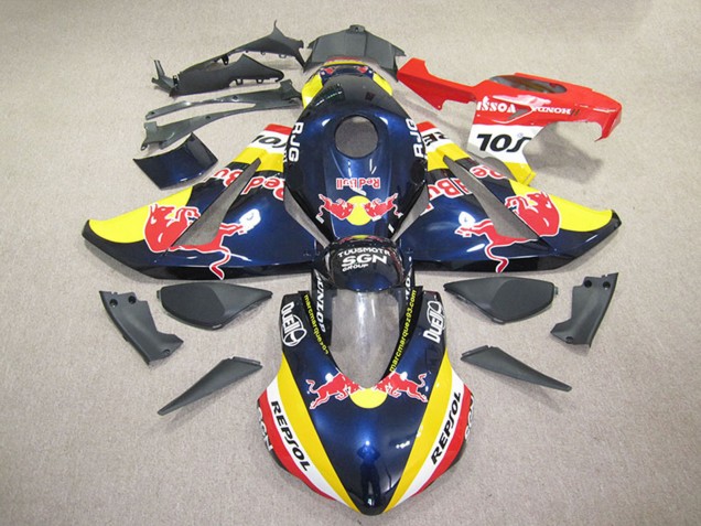 2008-2011 Honda CBR1000RR Motorcycle Fairings - Dark Blue Yellow Red Repsol Red Bull Australia