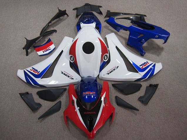 2008-2011 Honda CBR1000RR Motorcycle Fairings Kits - White Red Blue HRC Australia