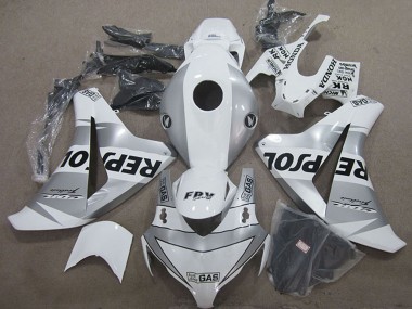2008-2011 Honda CBR1000RR Motorcycle Fairing - White Silver Black Repsol Australia