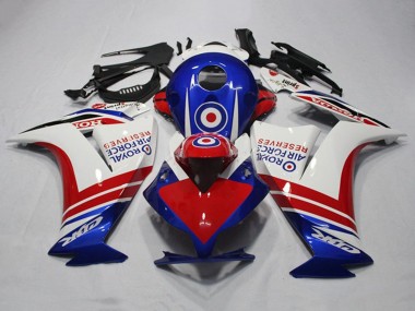 2012-2016 Honda CBR1000RR Motorcycle Fairings - White Red Blue Royal Air Force Reserves Australia