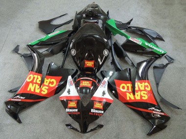2012-2016 Honda CBR1000RR Motorcycle Fairings - Red Green Yellow Glossy Black San Carlo Australia