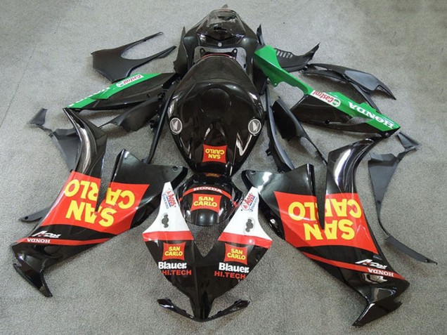 2012-2016 Honda CBR1000RR Motorcycle Fairings - Red Green Yellow Glossy Black San Carlo Australia