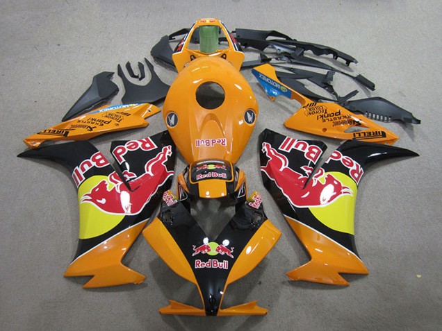 2012-2016 Honda CBR1000RR Motorcycle Fairings - Orange Yellow Glossy Black Red Bull Australia