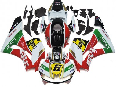 2012-2016 Honda CBR1000RR Motorcycle Fairings - White Red Yellow Green Linear Viar 6 Australia
