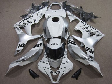 2007-2008 Honda CBR600RR Motorcycle Fairings - White Silver Black Repsol Australia