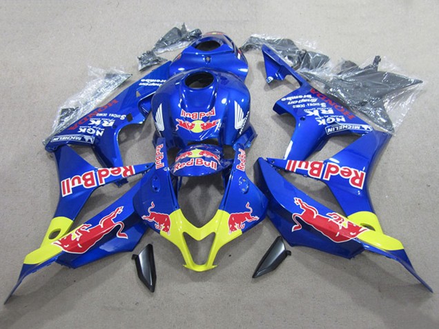2007-2008 Honda CBR600RR Motorcycle Fairing Kits - Blue Yellow Red Bull Australia