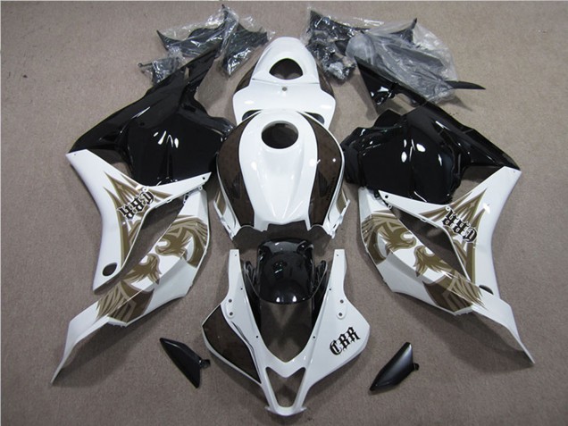2009-2012 Honda CBR600RR Motorcycle Fairings Kits - White Glossy Black Australia