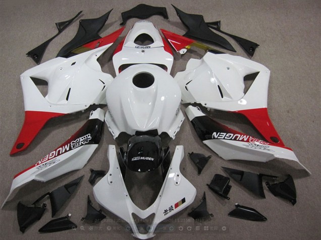 2009-2012 Honda CBR600RR Motorcycle Fairings - White Red Glossy Black Mugen Australia