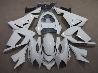 2004-2005 Kawasaki ZX10R Motorcycle Fairings - White Black Decal Australia