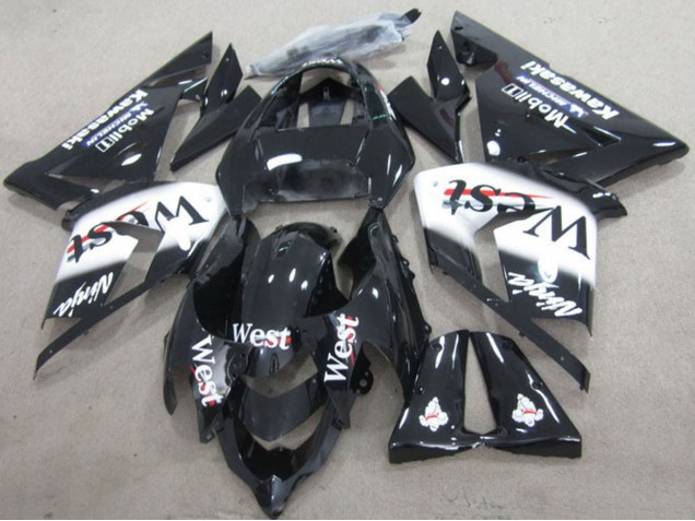 2004-2005 Kawasaki ZX10R Motorcycle Fairings - Black West Ninja Australia