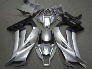 2011-2015 Kawasaki ZX10R Motorcycle Fairings - Silver Matte Black Australia