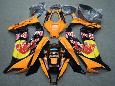 2011-2015 Kawasaki ZX10R Motorcycle Fairings - Orange Black Red Bull Australia