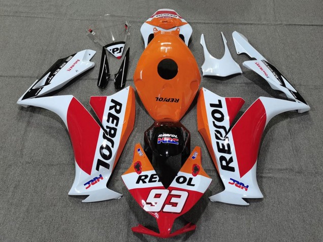 2012-2016 Honda CBR1000RR Motorcycle Fairings - White Orange Red Glossy Black HRC Repsol 93 Australia