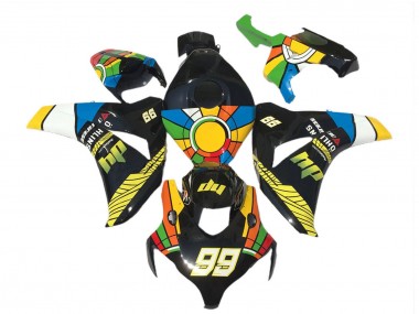 2008-2011 Honda CBR1000RR Motorcycle Fairings - Blue Yellow Green Red Black Color Wheel 99 Australia