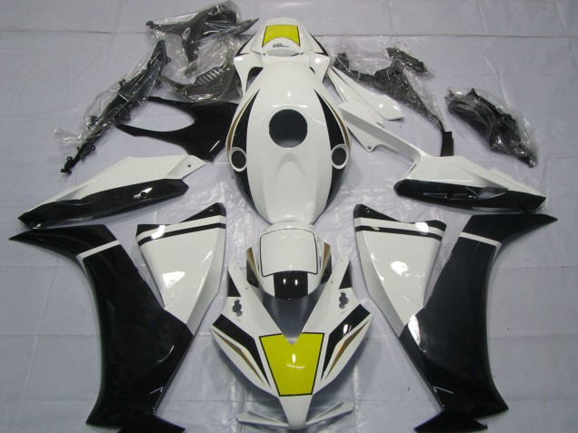 2012-2016 Honda CBR1000RR Motorcycle Fairing - White Yellow Glossy Black Australia